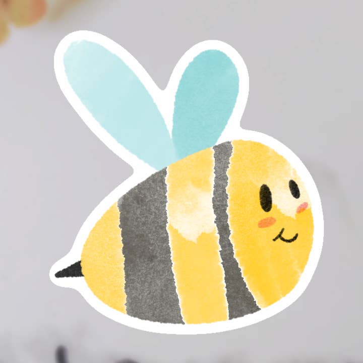 Pegatina Abeja Acuarela para venta al por mayor de Jelly Jean Designs
