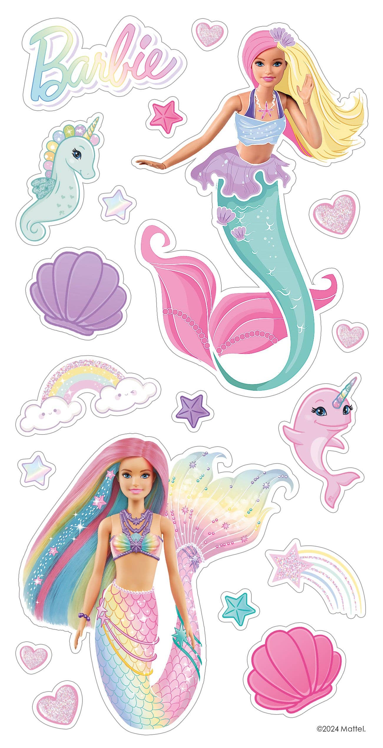 Danilo Promotions Ltd – wholesale Birthday card – Barbie Age 5 Sticker Birthday Card3