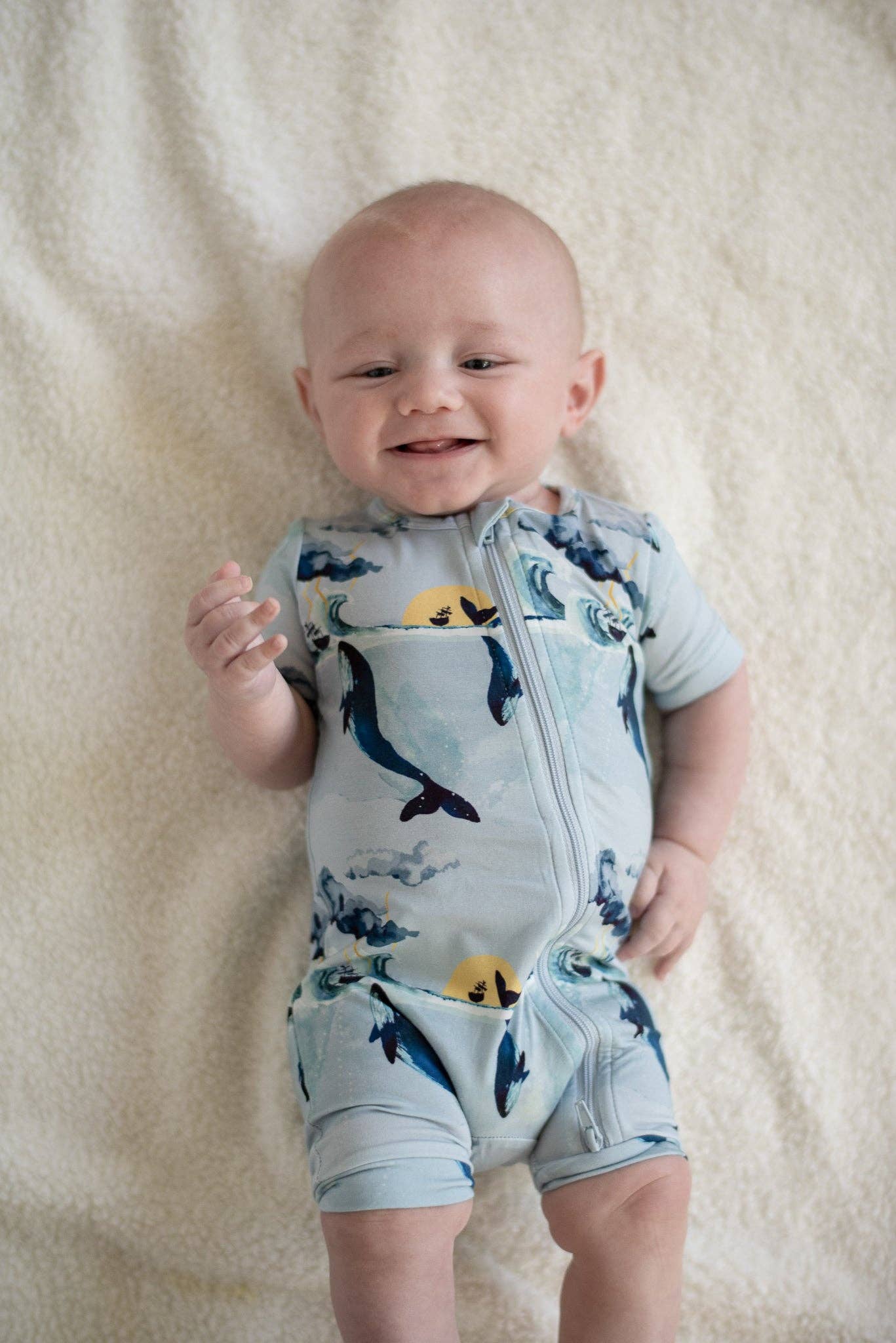 Tiny Revival Clothing Co. - Wholesale Jumpsuit - Baby - Jonah Shortie Romper