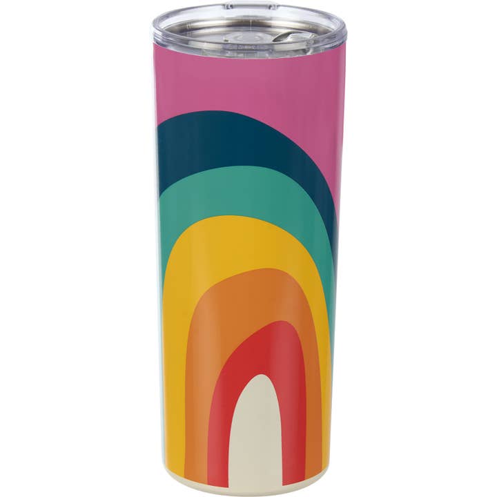 Rainbow Coffee Tumbler for wholesale by Primitives by Kathy