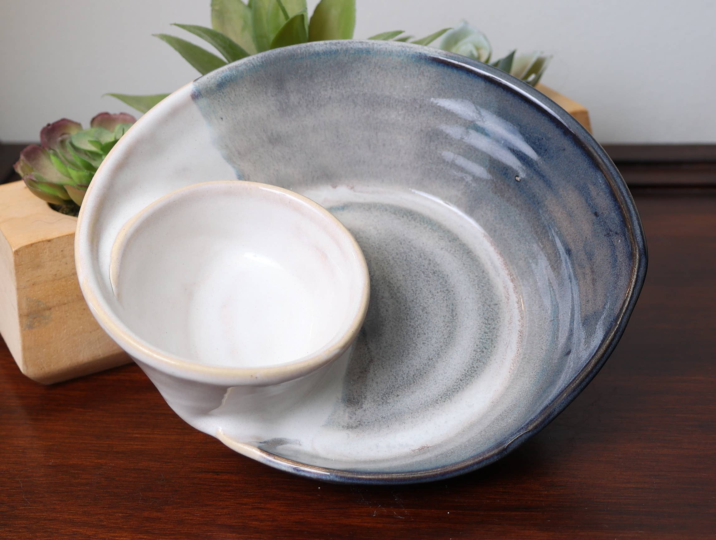 Sawdust and Clay - Wholesale Decorative Plate/Dish/Bowl - Artisan Swirly Bowls- Ceramic Serving Bowls- Assorted Case8