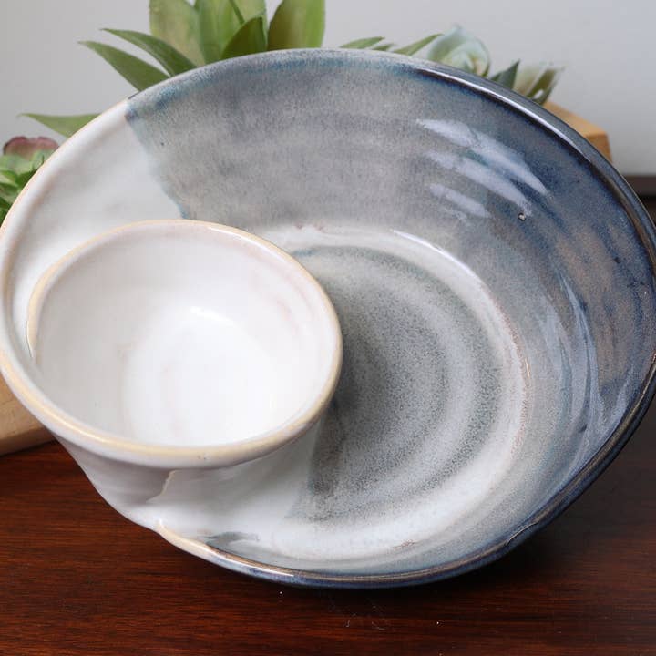 Sawdust and Clay - Wholesale Decorative Plate/Dish/Bowl - Artisan Swirly Bowls- Ceramic Serving Bowls- Assorted Case8