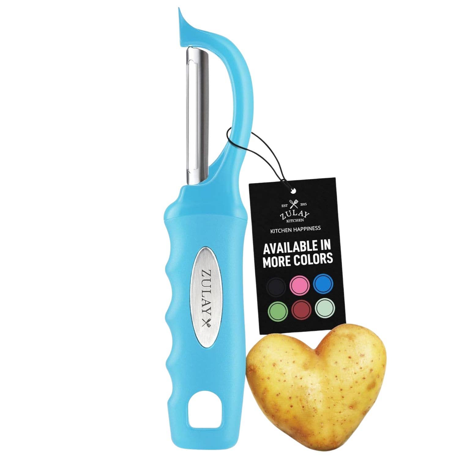 Zulay Kitchen - Wholesale Peeler - Stainless Steel Swivel Fruits & Vegetable Peeler9