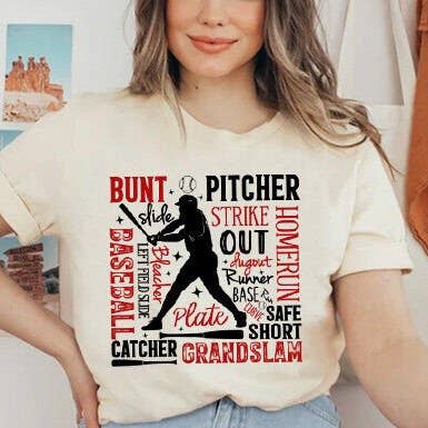 Baseball block tee for wholesale by The Muddy Magnolia Boutique