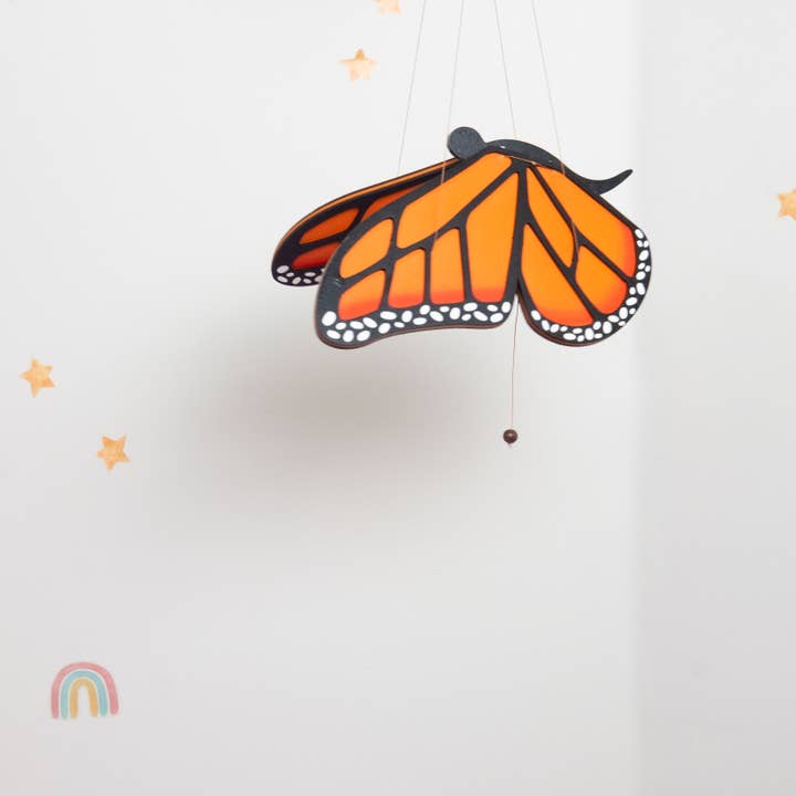 Tulia's Artisan Gallery - Wholesale Mobile - Monarch Butterfly Flying Mobile1