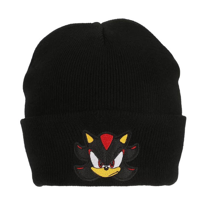 Sonic The Hedgehog Shadow Embroidery Acrylic Knit Standard Cuff Beanie for wholesale by Bioworld Merchandising