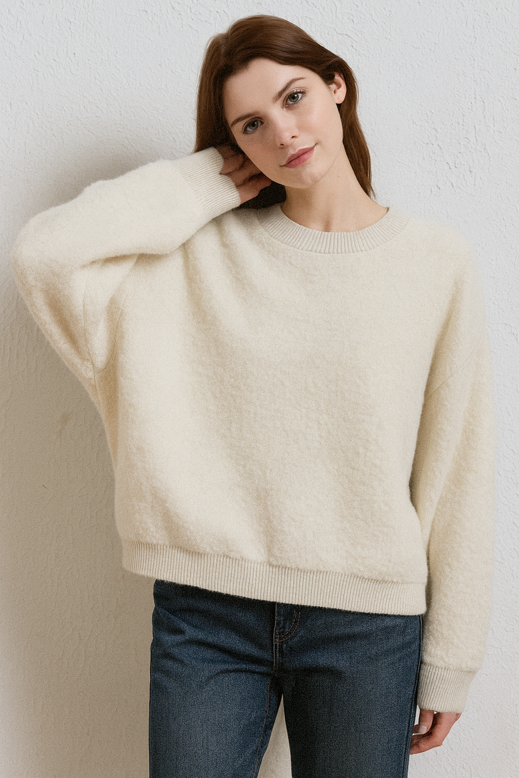 Lucy Sparks - Wholesale Pullover-trui - Dames - PREMIUM WOLMIX FLUFFY GEBREIDE TRUI0