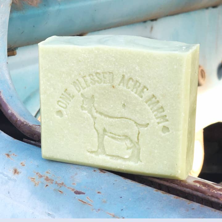 Cucumber Goat Milk Bar Soap for wholesale by One Blessed Acre Farm