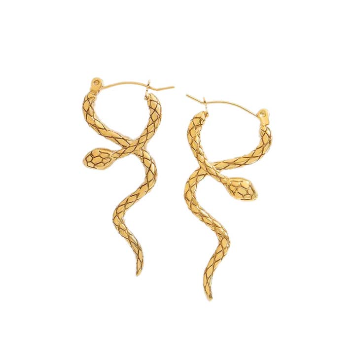 Kismet Showroom - Wholesale Hoop Earrings - Evie Snake Earrings