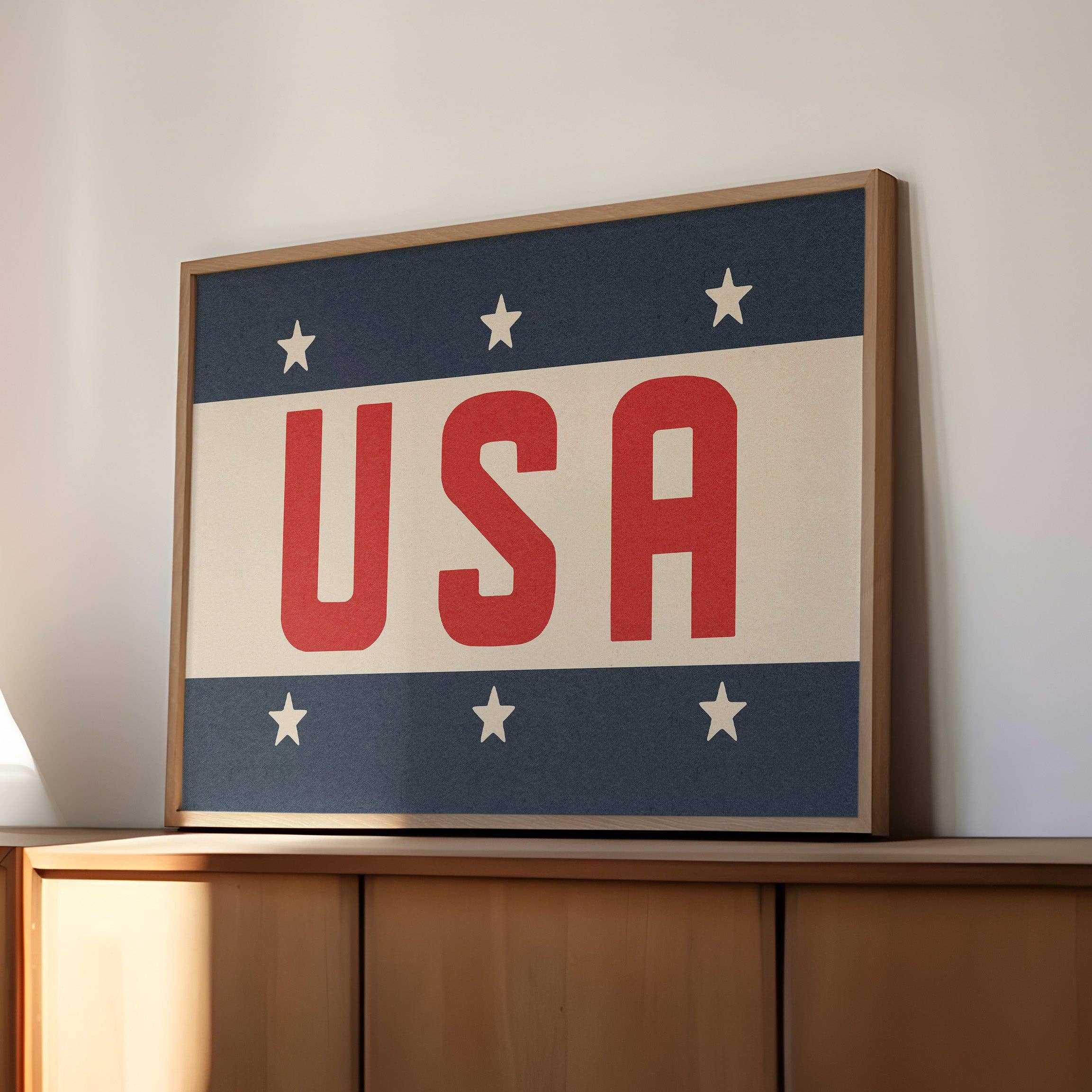 Tejas Country Club - Wholesale Art Print - USA Patriotic Typography Art Print7