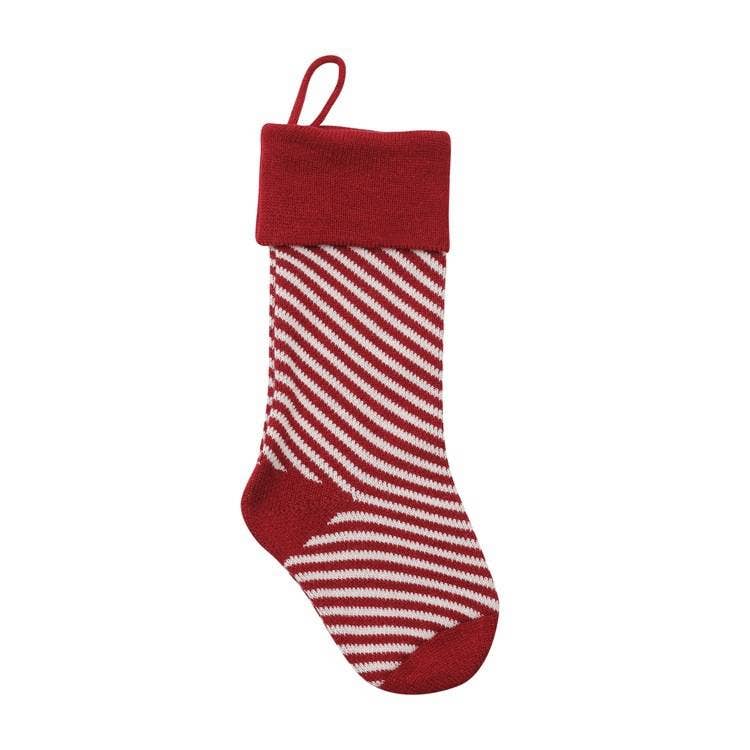 MKS America - Wholesale Holiday Stocking - Diagonal Stripes Christmas Stocking5