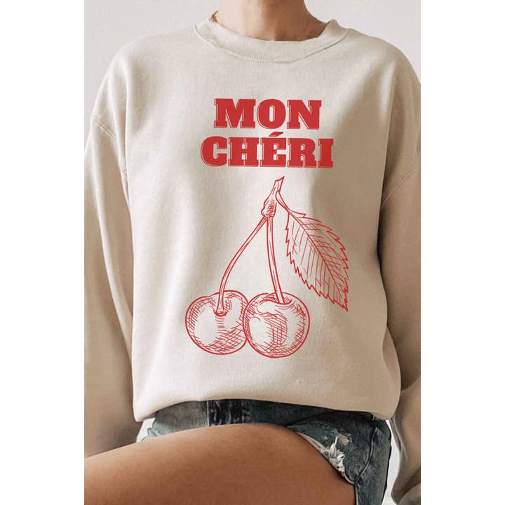 BLUME & CO. - Wholesale Graphic Sweatshirt - Women's - MON CHERIE Graphic Sweatshirt2