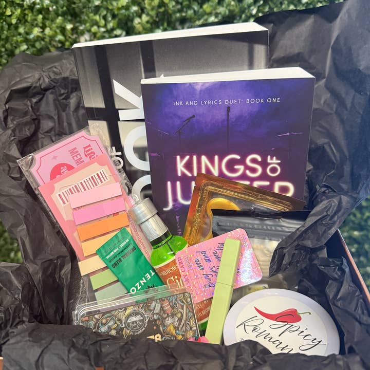 Plot Twists & Pretty Things (Single & Ready to Mingle Book Box) for wholesale by Book Bar Apothecary