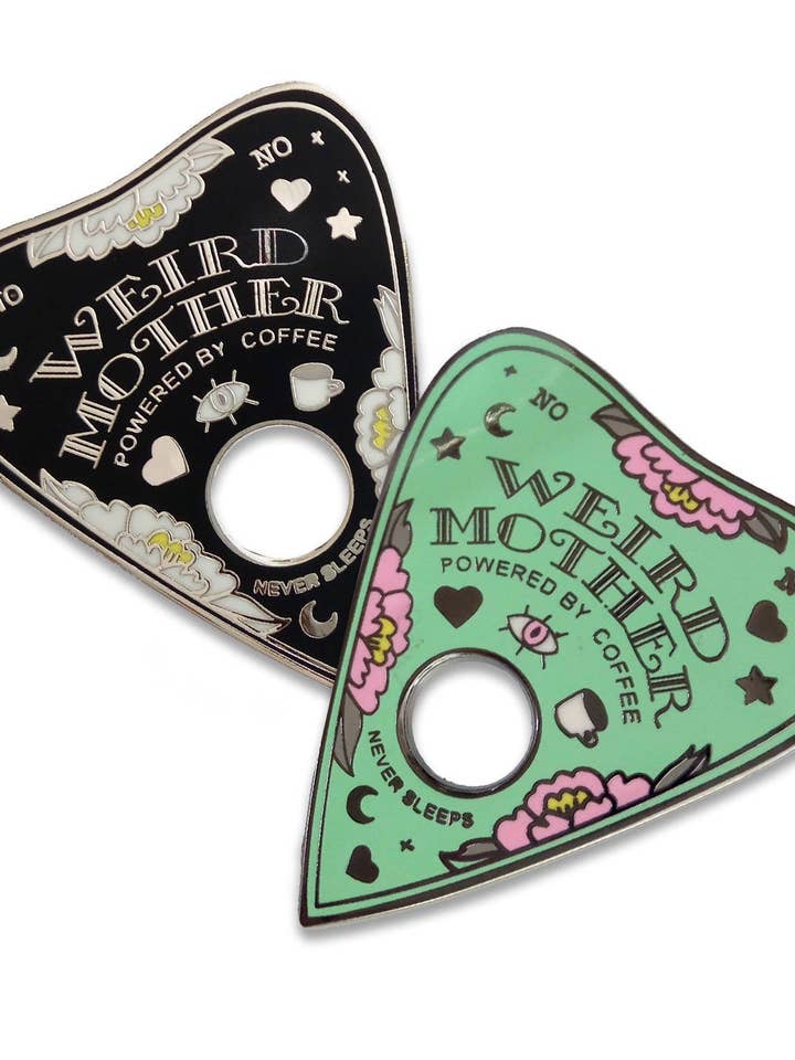 Weird Mother deluxe hard enamel pin for wholesale by Drawings by Nicole