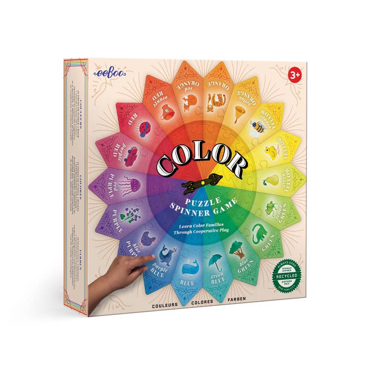 eeBoo - Wholesale Puzzle - Kids - Color Puzzle Spinner Game