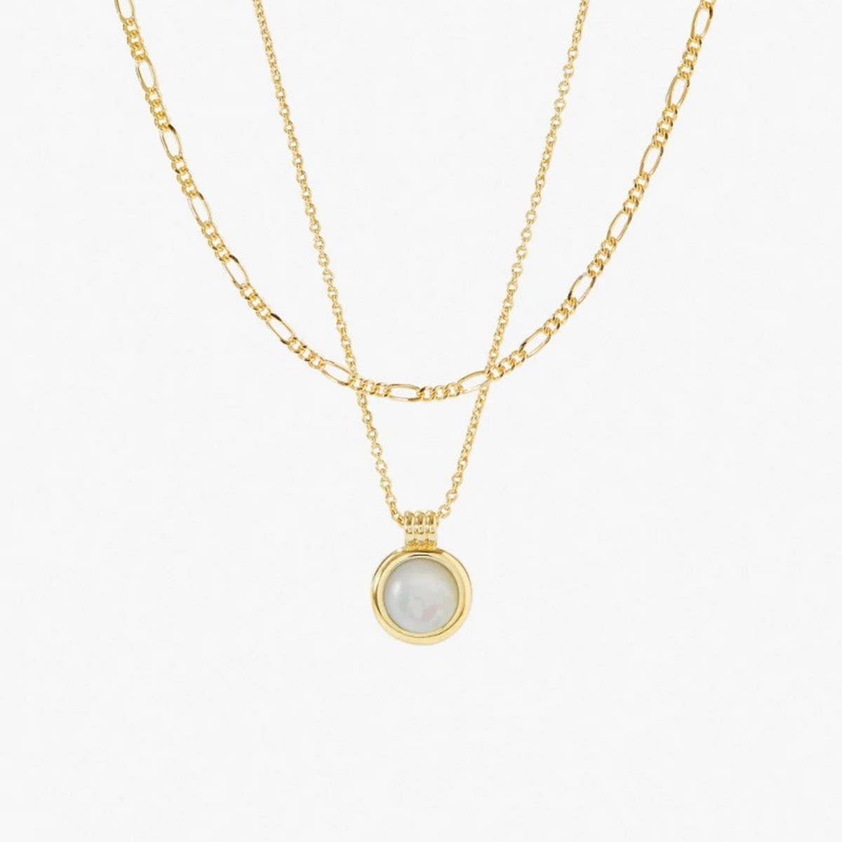 ACCITY - Wholesale Pendant/Charm Necklace - MINIMALIST STYLE LAYERED CLAVICLE CHAIN_CWAJE15831