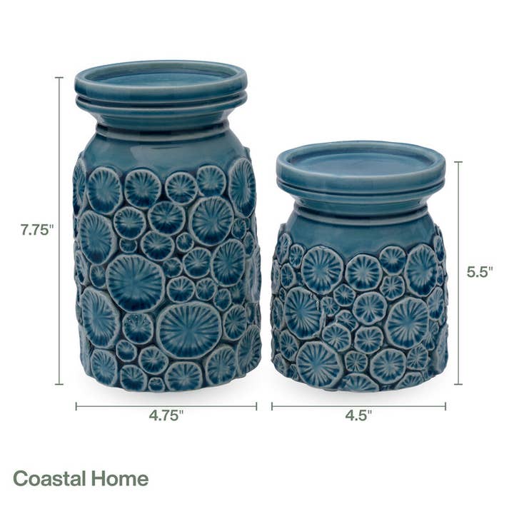 Fitz and Floyd® Mikasa® Pfaltzgraff® - Wholesale Candle Holder - Fitz & Floyd Coastal Hme Pillar CndleHolder Brown Bx Pkg