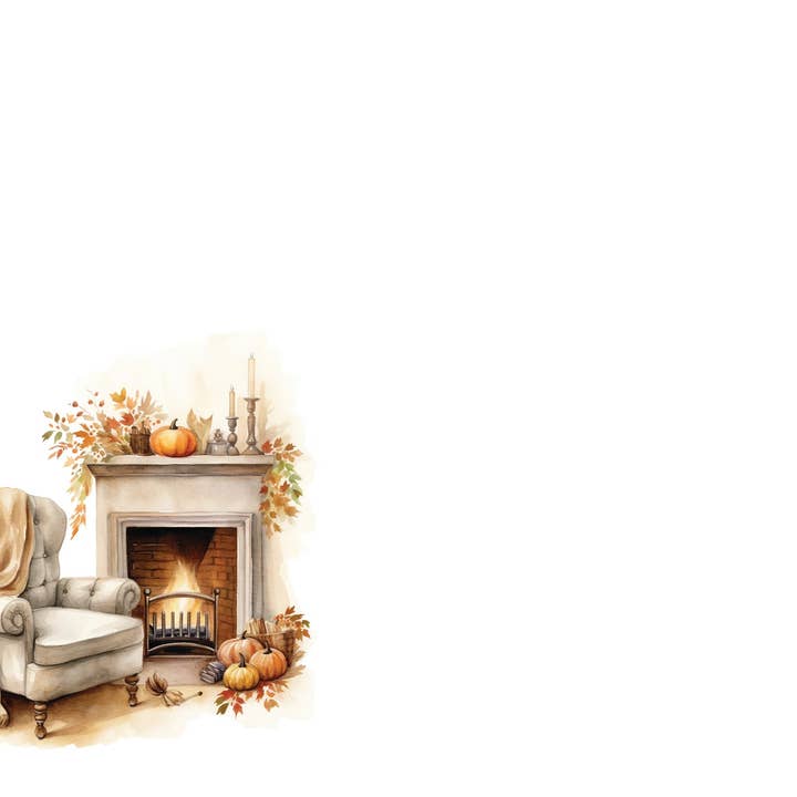 Cozy Chair By The Fire Correspondence Cards for wholesale by Bourbon & Bacon