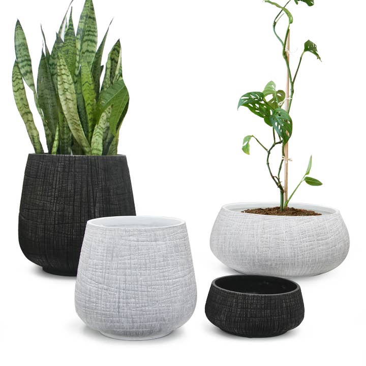Galore Home - Wholesale Plant Pot - 15.5" Tall - Modern Poly Resin Pots