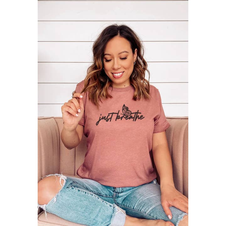 Just BreaButterfly Graphic Tee for wholesale by Bella Me