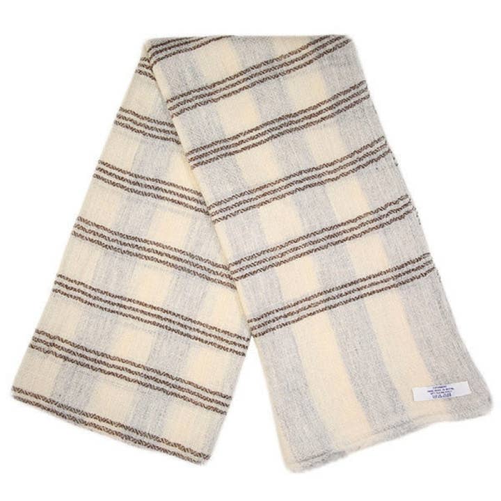 Natural Cashmere Scarves with Pattern for wholesale by BNB Crafts Inc.