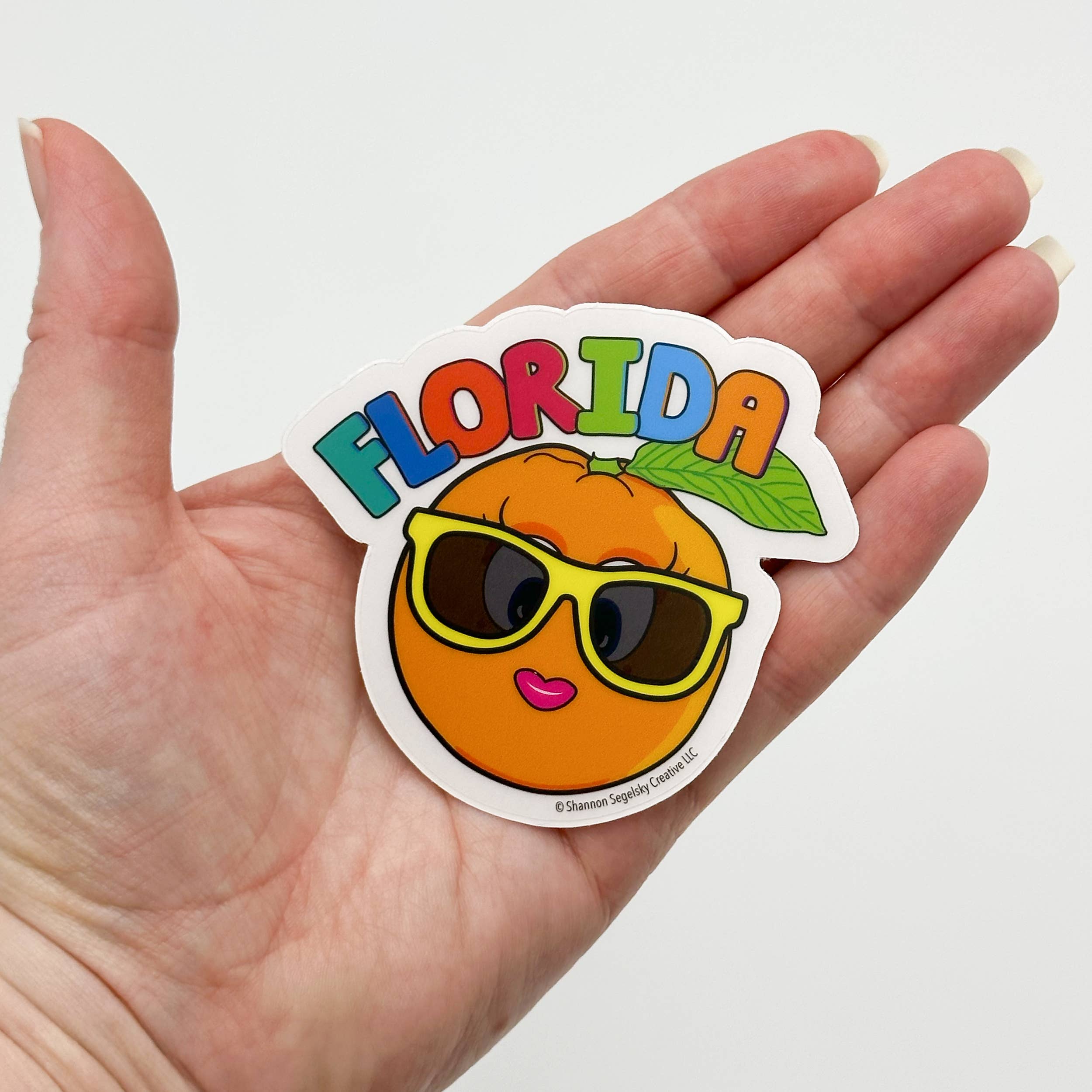 Shannon Segelsky Creative - Wholesale Sticker - Florida Orange - Clear Vinyl Sticker2