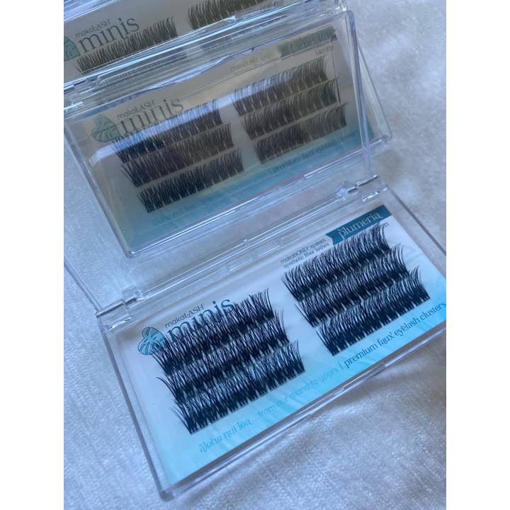 makaLASH minis SET- plumeria for wholesale by MakaBeauty Hawaii