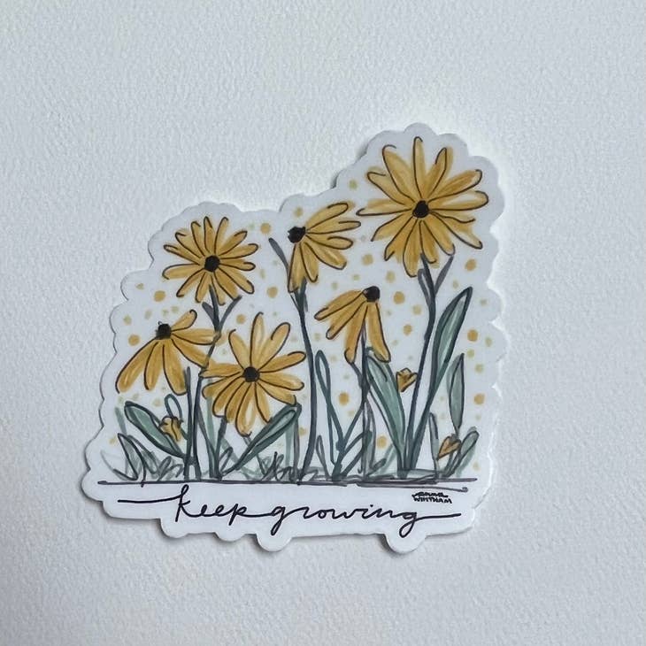 Anna Whitham Co. - Wholesale Sticker - Keep Growing Sticker