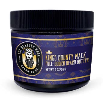 The Bearded Mack Grooming Co - Wholesale Beard Styling Product - Kings Bounty Mack Beard Butter | Lavender • Birch • Aquatic Musk0
