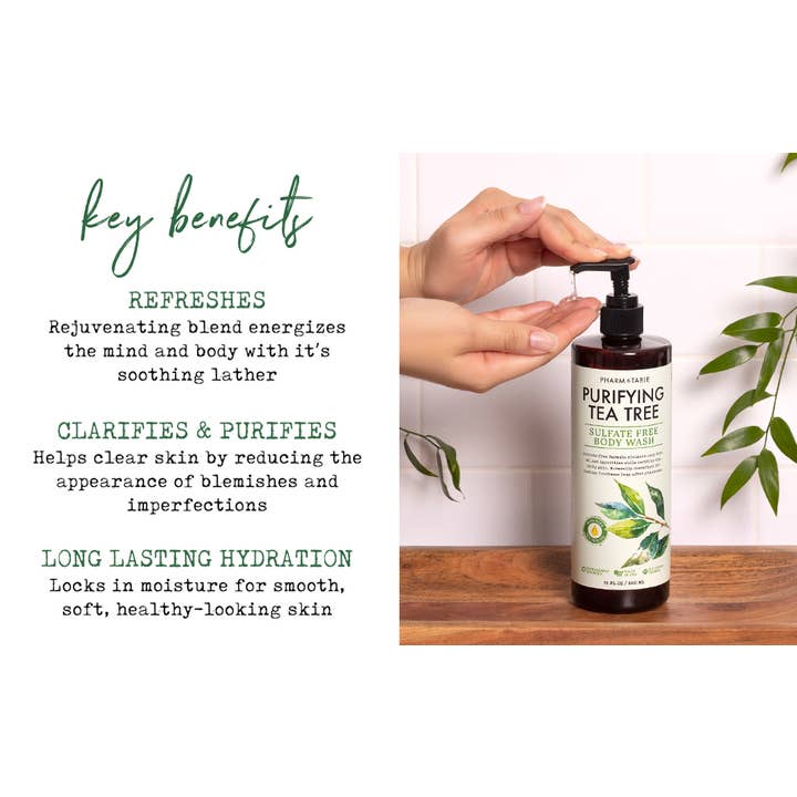 Kira Labs - Wholesale Body Wash/Shower Gel - Pharm to Table Soothing Tea Tree Shower Gel Sulfate-Free3