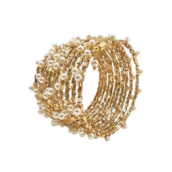 Blake Pearl Wrap armbånd for engroshandel hos Sahira Jewelry Design