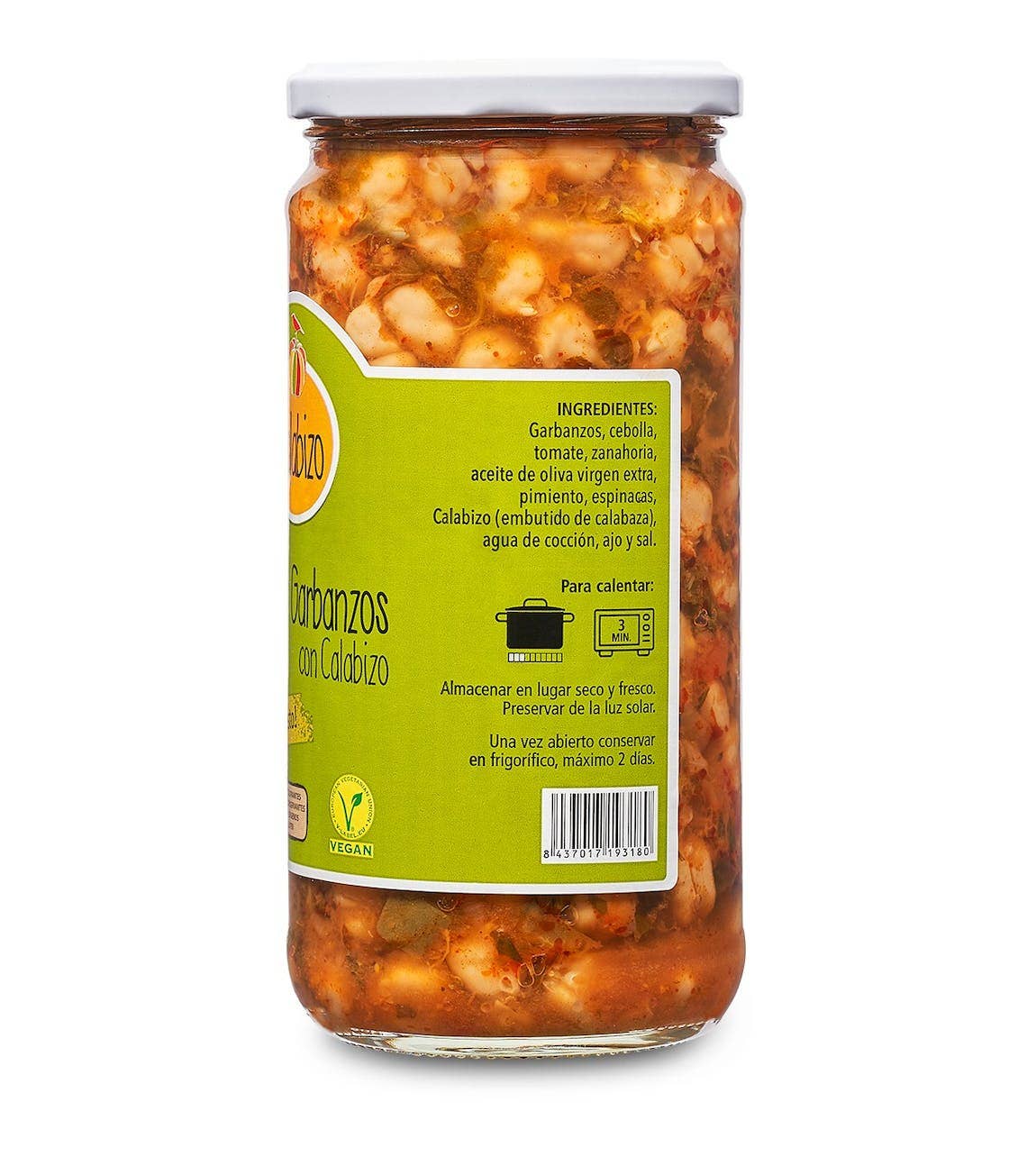 Calabizo - Wholesale Shelf Stable Prepared Meal - Vegan chickpea and spinach stew with pumpkin4