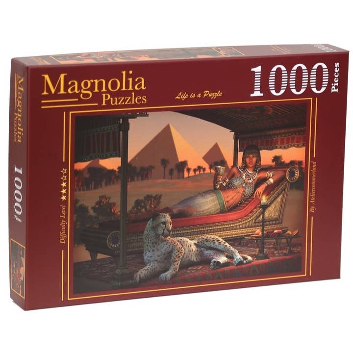 Magnolia Puzzle 2308 Dinner at the Pyramids 1000pc Jigsaw Puzzle for wholesale by The Weekend Hub