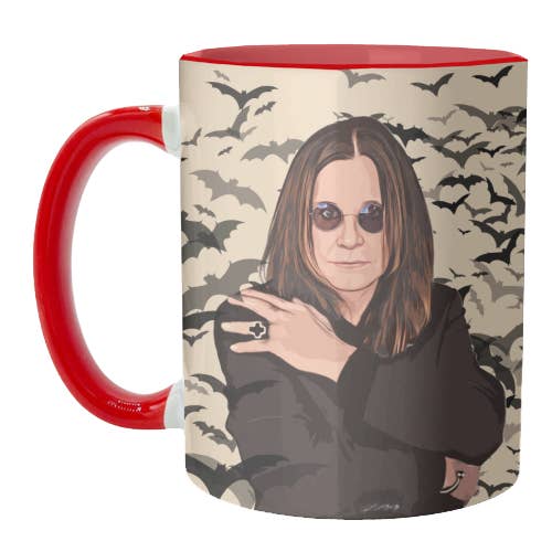 ART WOW – wholesale Coffee mug – Mugs 'Ozzy & Bats' by DOLLY WOLFE2