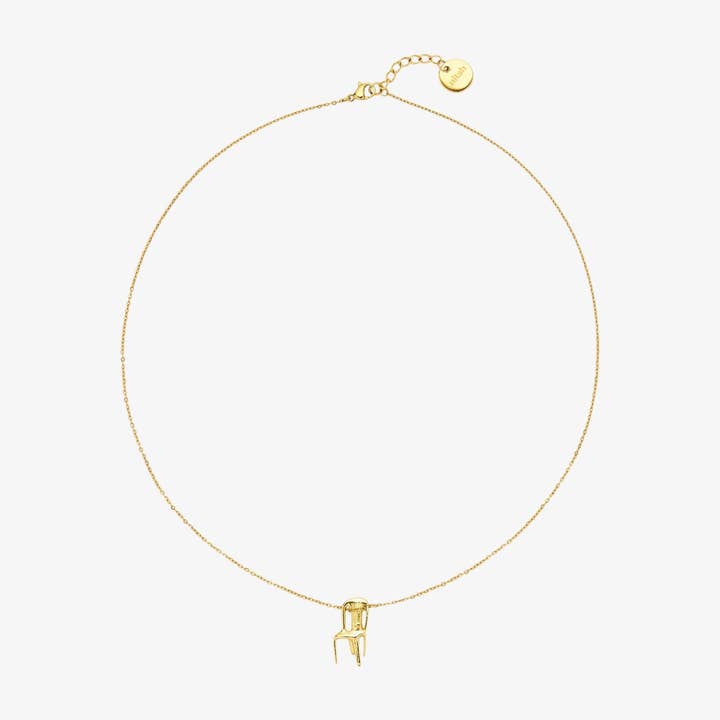 Nitah - Venta al por mayor Collares con colgantes/abalorios - Collar de silla chapado en oro Emile