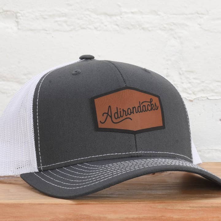 Adirondacks New York Script Snapback Hat for wholesale by Classic State
