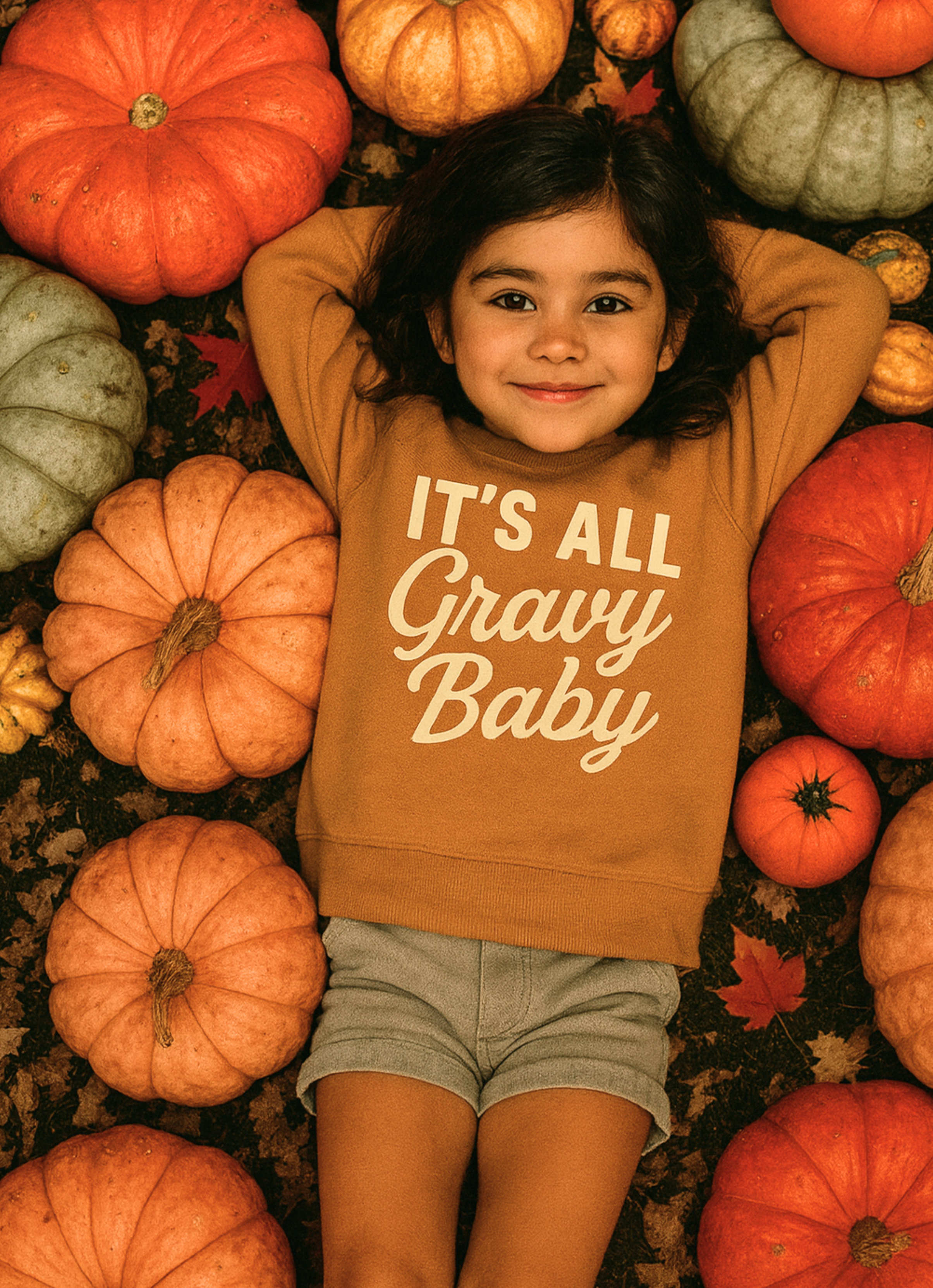 The Wishing Elephant - Wholesale Sweatshirt - Kids - It's all Gravy Baby Sweatshirt0