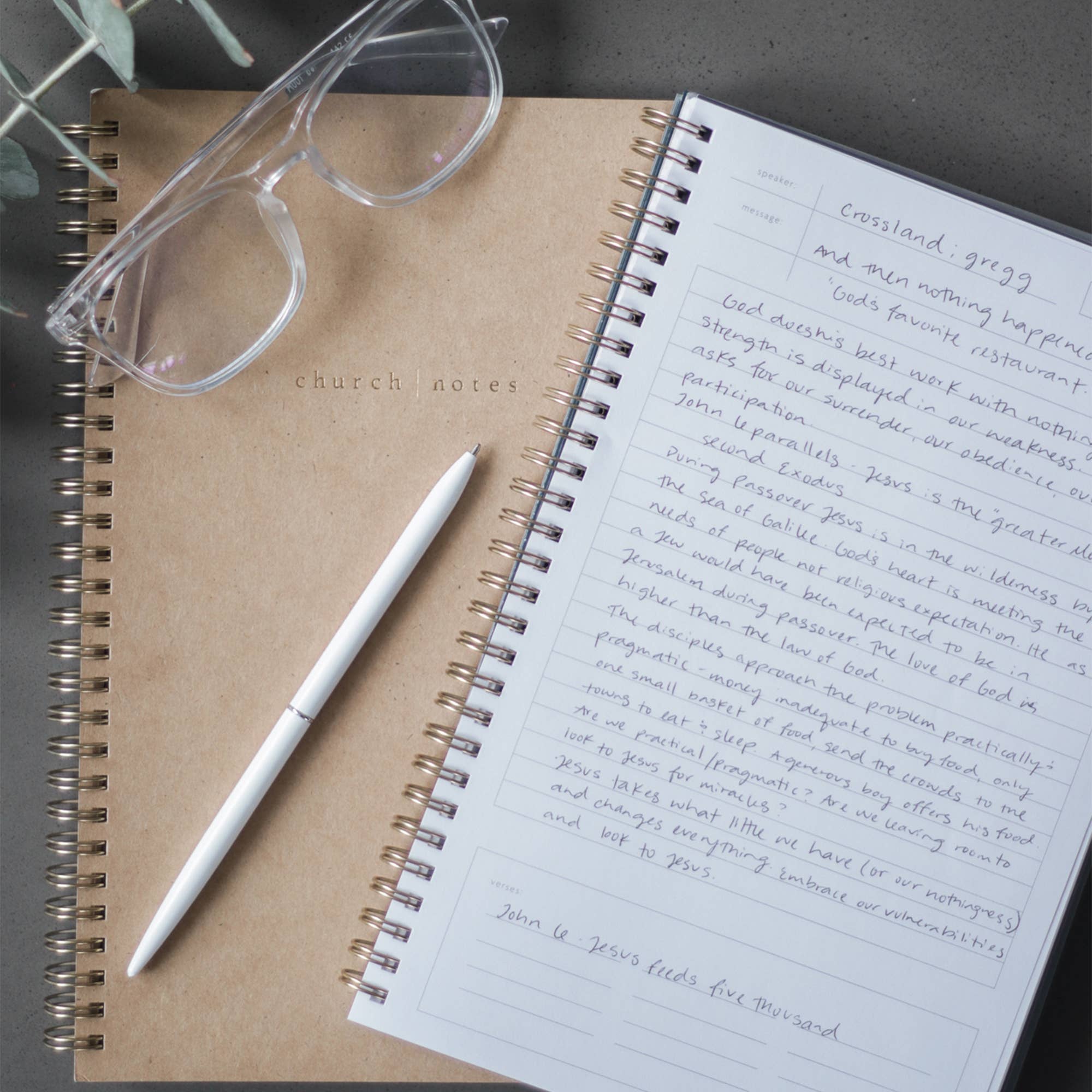 Church Notes Co. – wholesale Notebook – Kraft Church Notes Bible Study Notebook6