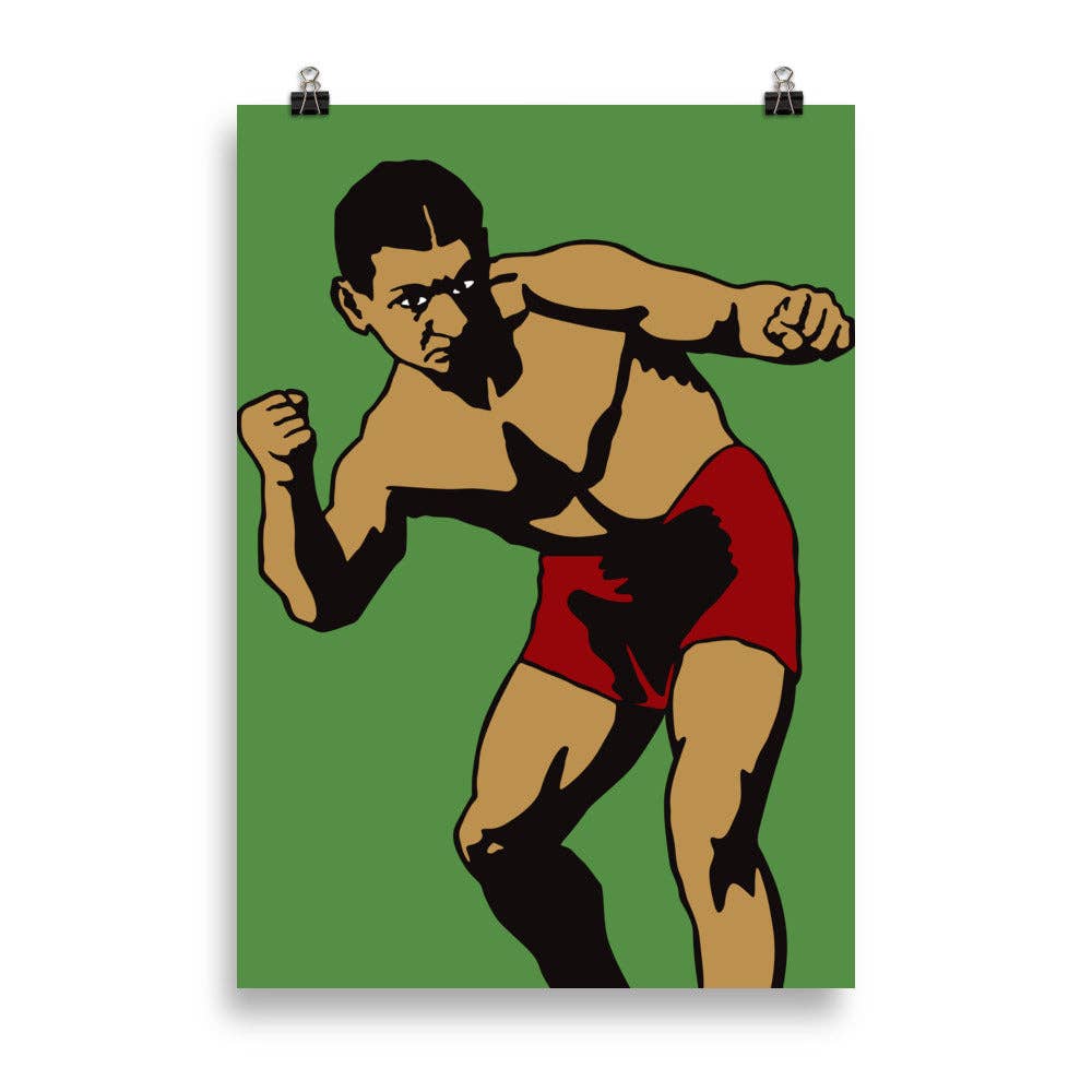 Haamit Papeterie - Wholesale Poster - Green Boxer Poster1