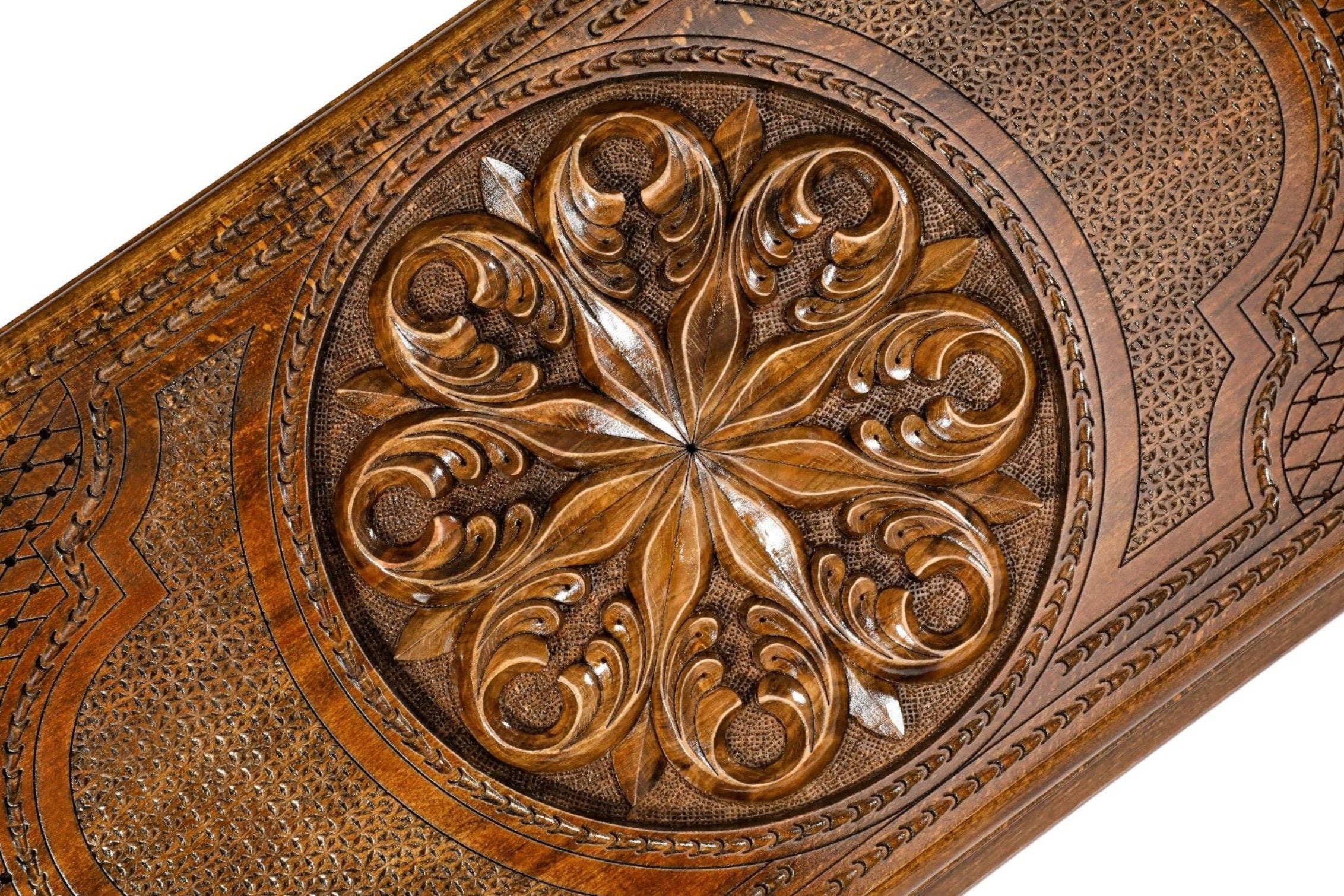 Hrachya Ohanyan - Wholesale Board Game - Hand Made Backgammon Ornamental classic 24"x 12" x 2"7