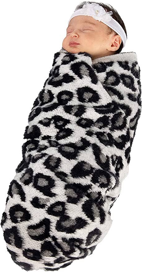 Funky Junque – Engroshandel Sengetæppe - Børn og baby – Baby Kaste Tæppe - Leopard Mønster (Elfenben)3