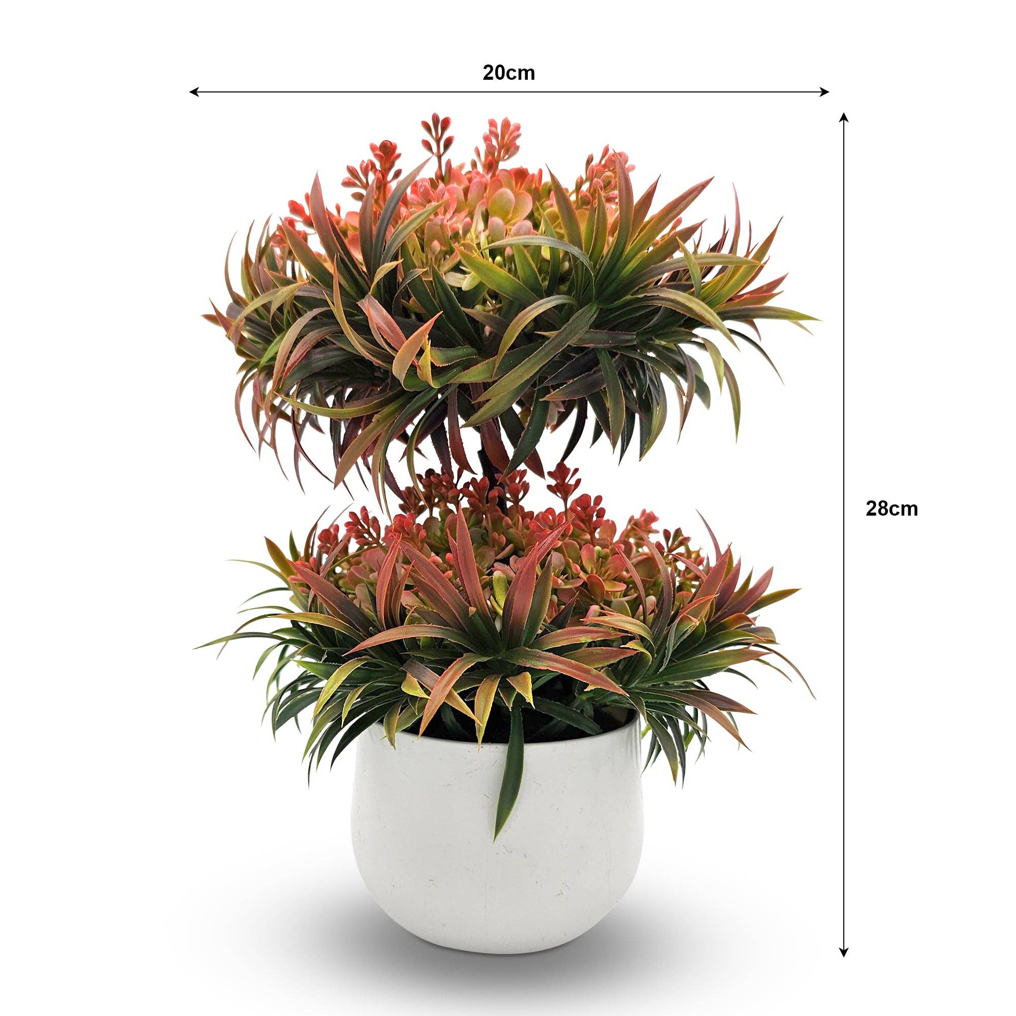 Ledsone – wholesale Artificial plant – Small Potted Artificial Flower 2 Pack Indoor Décor ~538110