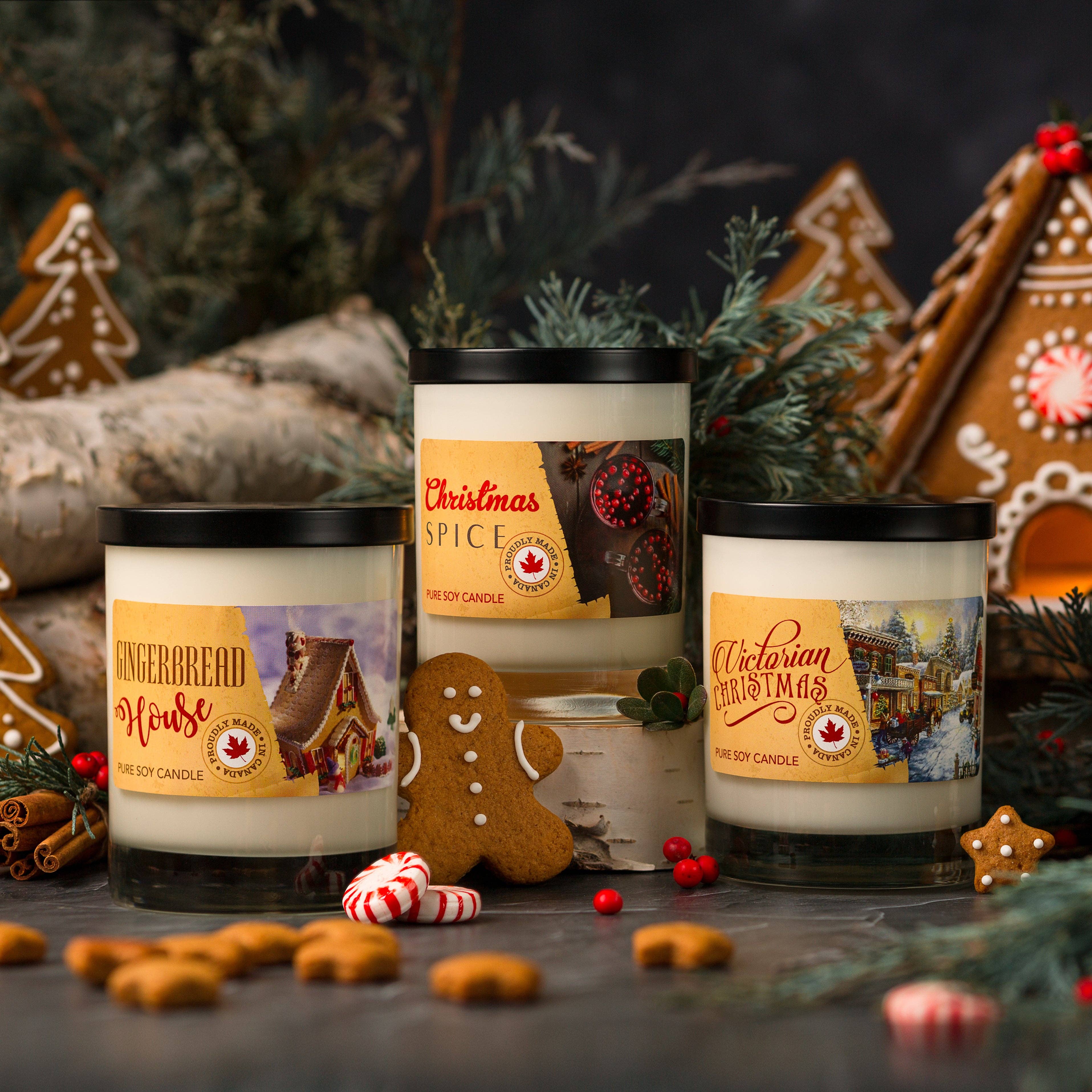 Serendipity Soy Candles - Vente Bougie en bocal - Épices de Noël0