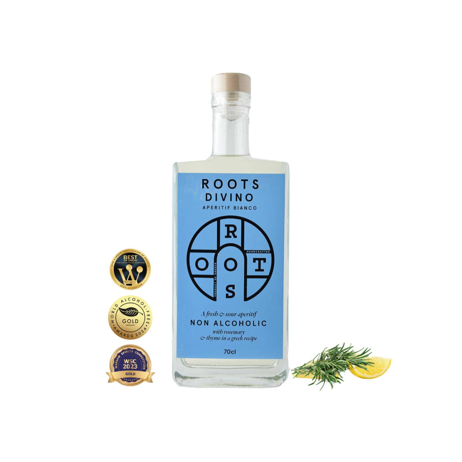 Roots Divino 0% alc vermouths - Wholesale Non-Alcoholic Spirits/Wine/Beer - Roots Divino Bianco Non Alcoholic Vermouth - Award Winning