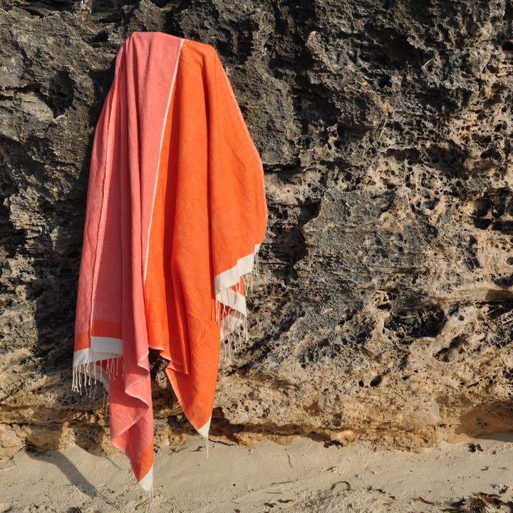 NEW - Beach Towel Abay orange for wholesale by Dana Esteline