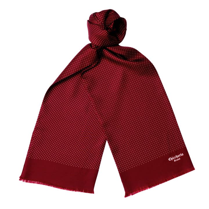 Écharpe en soie Chiccheria 'POLKA' pour la vente par So Milano