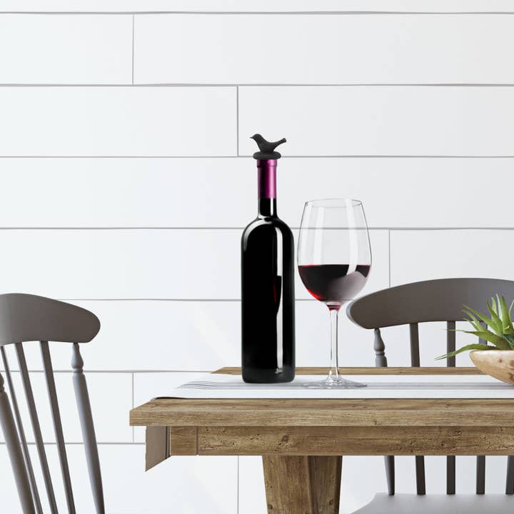 Oggi - Wholesale Wine Stopper - 2 pc Little Bird Silicone Bottle Stopper Set