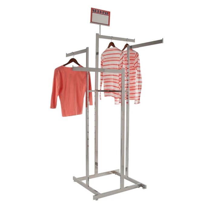 Garment Rack - Heavy Duty - 4-Way High Hanging Capacity for wholesale by Econoco