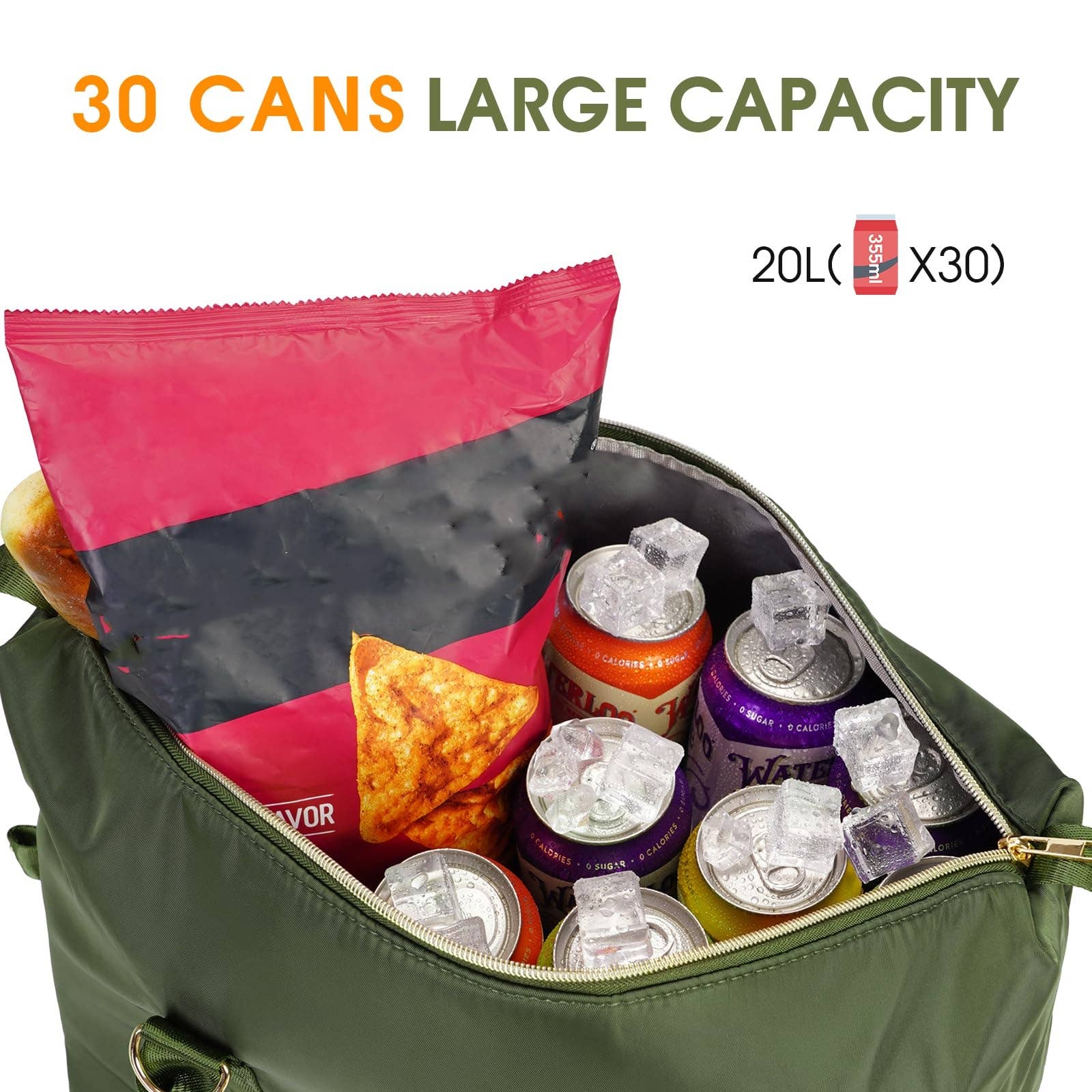 wandf - Wholesale Cooler/Cooler Bag - 30 Can Insulated Soft Leakproof Cooler Tote Camping Bag16