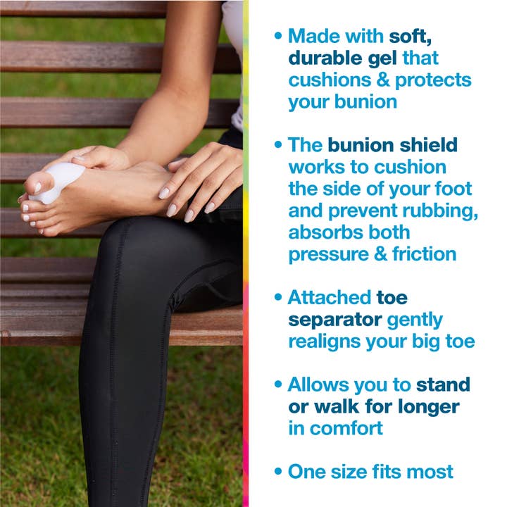 ZenToes - Wholesale Inserts/Soles - Unisex - Gel Bunion Protector Shield with Toe Separator - 2 Pack